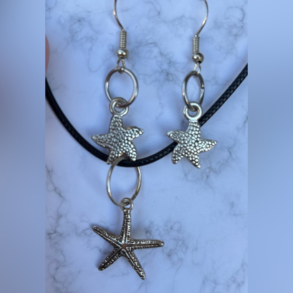 Starfish jewelry set